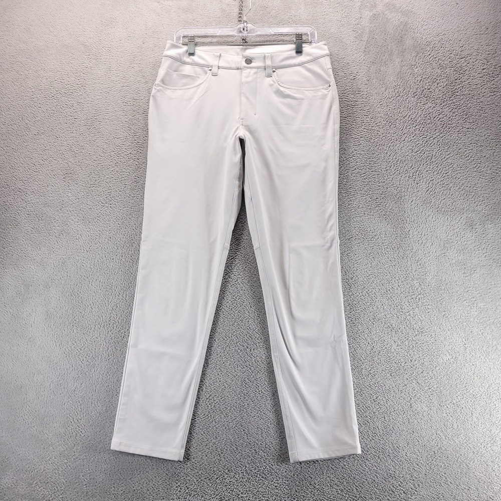 Lululemon Pants Mens 30x28 White ABC Slim Chinos Warpstreme Office Travel